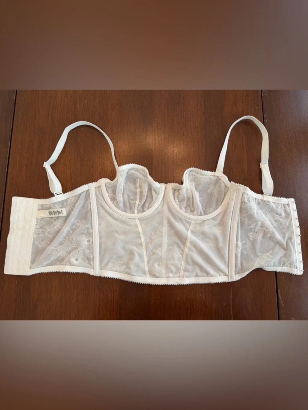 Skims White Lace Bustier Corset Women’s Small - Picture 4 of 5